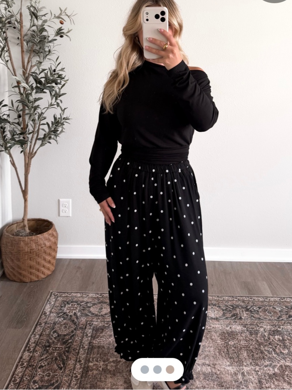 Klesis Barista Polka Dot Bottoms - Black/White